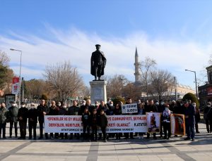Atatürk ve Adalet anıtlarına saldırılara Edirne’den tepki