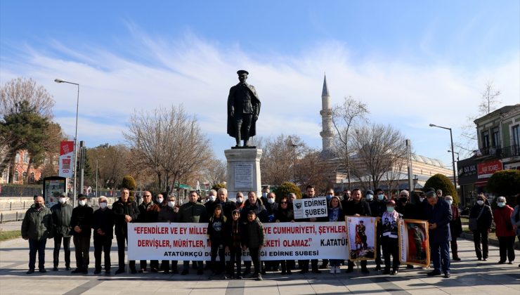 Atatürk ve Adalet anıtlarına saldırılara Edirne’den tepki