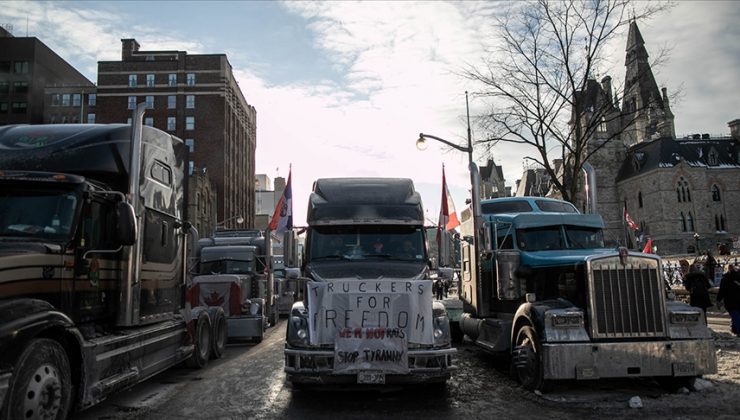 Kanada’nın başkenti Ottawa’da ‘ayaklanma’ya karşı olağanüstü hal ilan edildi