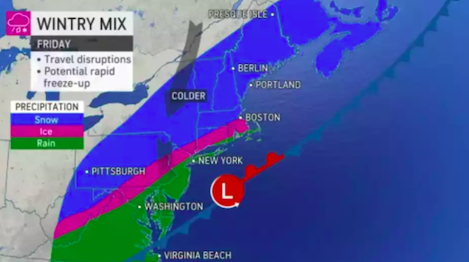 New Jersey için don ve buzlanma uyarısı