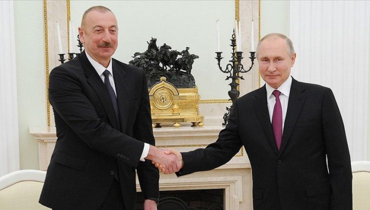 Azerbaycan Cumhurbaşkanı Aliyev, Moskova’da Putin ile görüştü