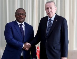 Cumhurbaşkanı Erdoğan, Gine Bissau Cumhurbaşkanı Embalo ile bir araya geldi