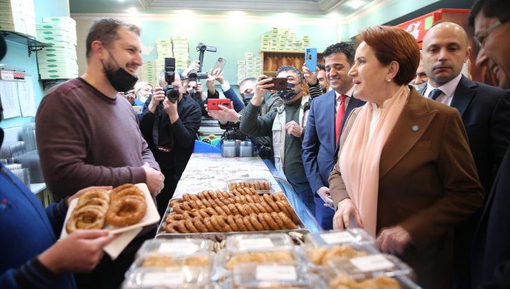 İYİ Parti Genel Başkanı Meral Akşener Aydın’da esnafı ziyaret etti