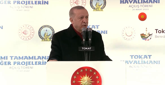 Cumhurbaşkanı Erdoğan, Tokat Havalimanı’nın açılışını yaptı