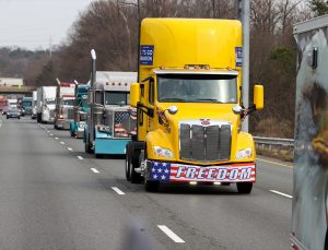 Washington DC trafiğinde kamyoncu krizi