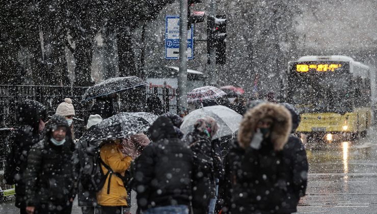 İstanbul’da kar yağışı etkili oluyor