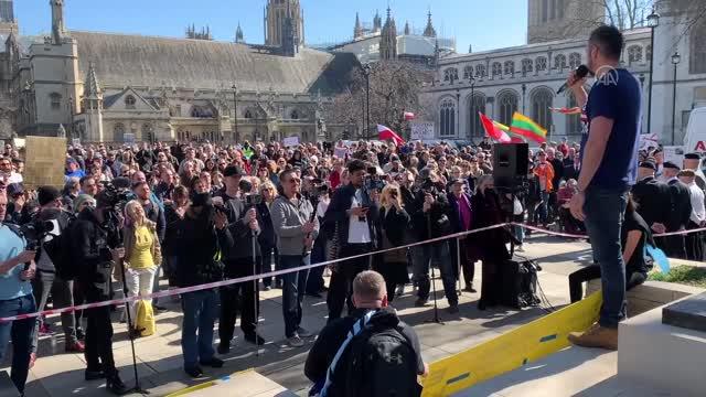 Londra’da “Özgürlük Mitingi” düzenlendi