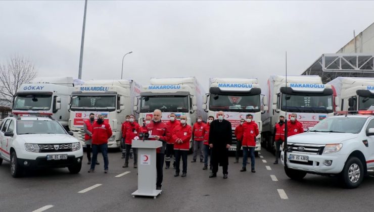 Türk Kızılayının Ukrayna’ya yardım tırları ulaştı