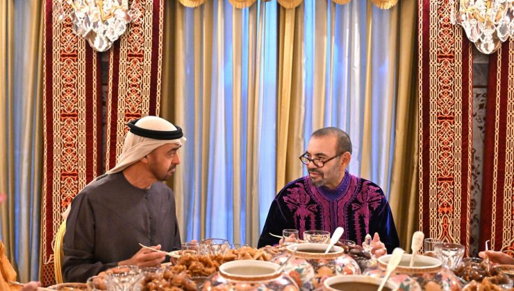 Fas Kralı’ndan Veliaht Prens Al Nahyan onuruna iftar yemeği