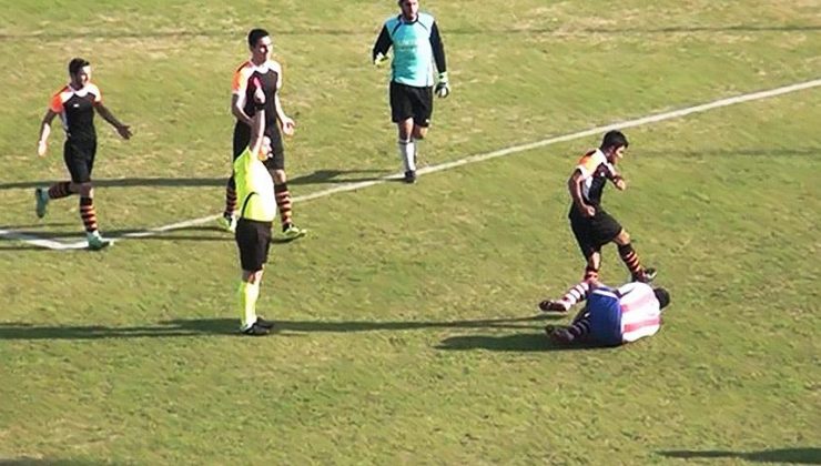 Zonguldak’taki amatör maçta futbolcular kavga etti: 10 yaralı