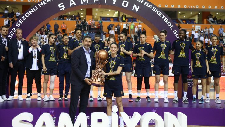 Kadınlar Basketbol Süper Ligi’nde şampiyon Fenerbahçe Safiport