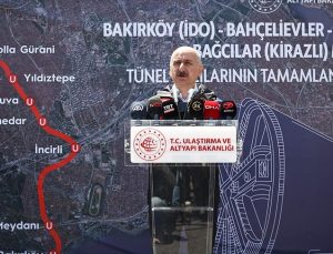 Bakırköy-Kirazlı Metro Hattı’nın tünel kazıları tamamlandı