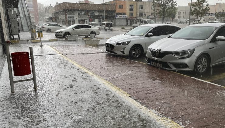 Meteoroloji uyarmıştı: Kayseri’de dolu ve sağanak