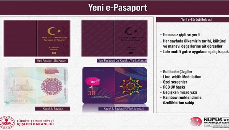 İşte yerli pasaport ve sürücü belgesi