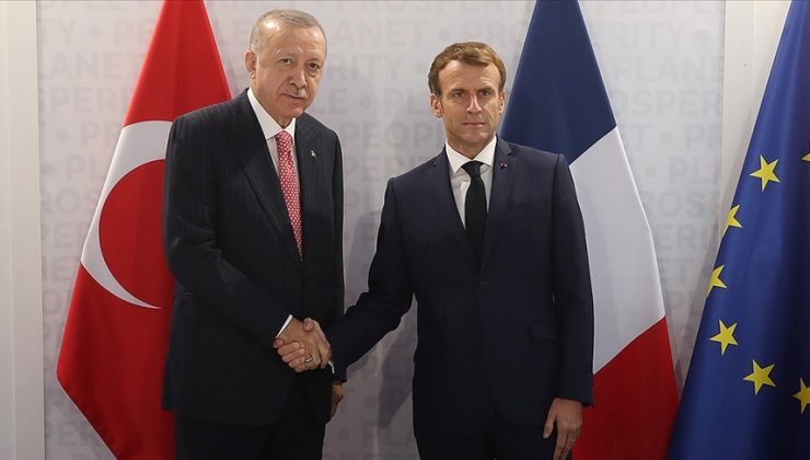 Cumhurbaşkanı Erdoğan, Fransa Cumhurbaşkanı Macron ile telefonda görüştü