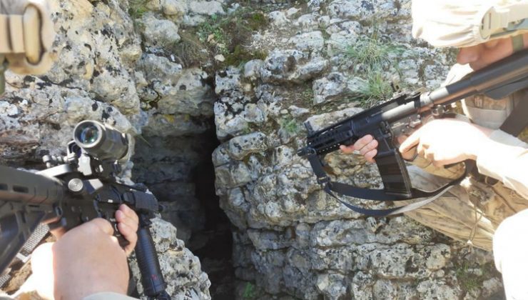 Pençe-Kilit bölgesinde teröristler mağarada sıkıştırıldı