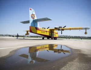 Türk Hava Kurumunun bakımı yapılan 4 amfibik uçağı orman yangınlarıyla mücadeleye hazır