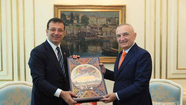 Arnavutluk Cumhurbaşkanı Meta, İBB’yi ziyaret etti