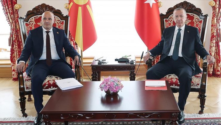 Erdoğan, Kuzey Makedonya Başbakanı Kovaçevski ile görüştü