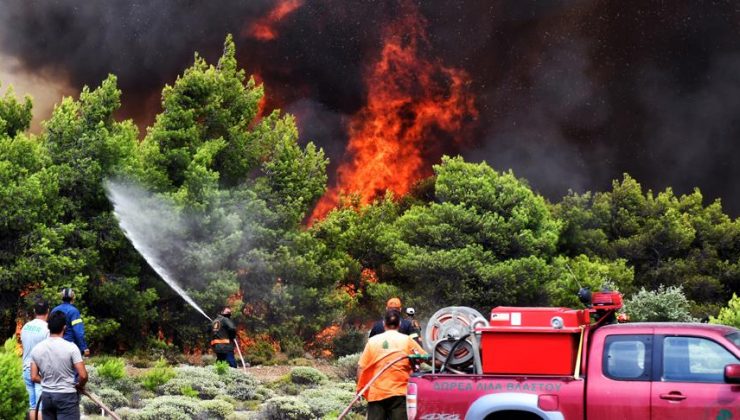 Yunanistan’da bir günde 61 orman yangını