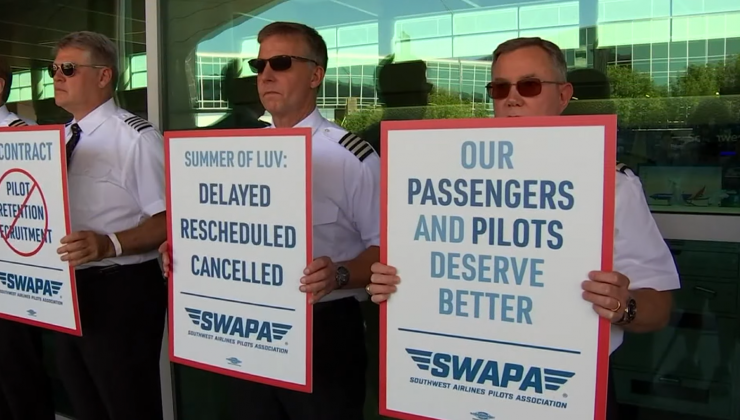 Yaklaşık 1300 Southwest Airlines pilotundan grev uyarısı