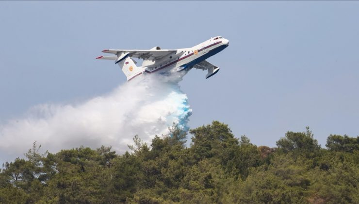 Azerbaycan, Marmaris’teki yangın için uçak gönderdi