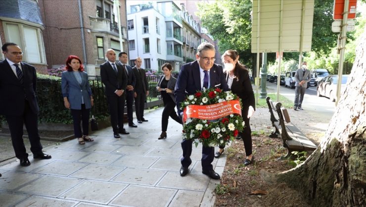 Belçika’da şehit edilen Türk diplomat Dursun Aksoy anıldı