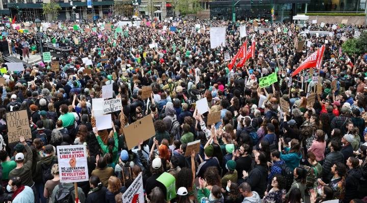 Beyaz Saray önünde kürtaj  protestosu