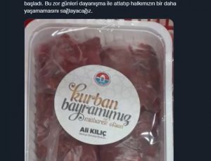 CHP’li Maltepe Belediyesi Kurban Bayramı gelmeden vatandaşa “kurban eti” dağıttı
