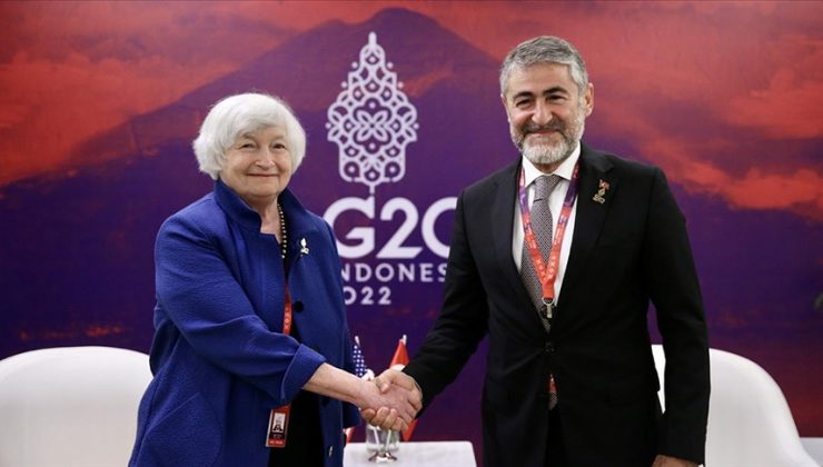 Hazine ve Maliye Bakanı Nebati, ABD Hazine Bakanı Yellen ile görüştü