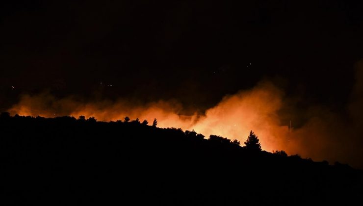 Atina’daki orman yangınında çok sayıda ev zarar gördü