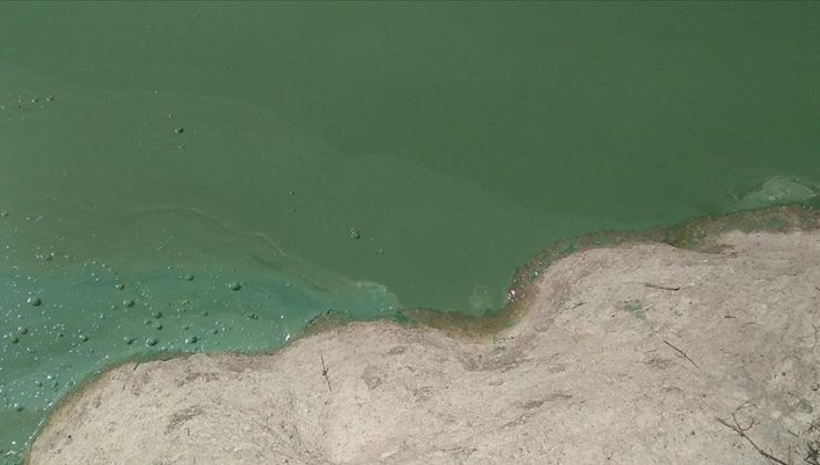 Sazlıdere Barajı’nda endişelendiren görüntü