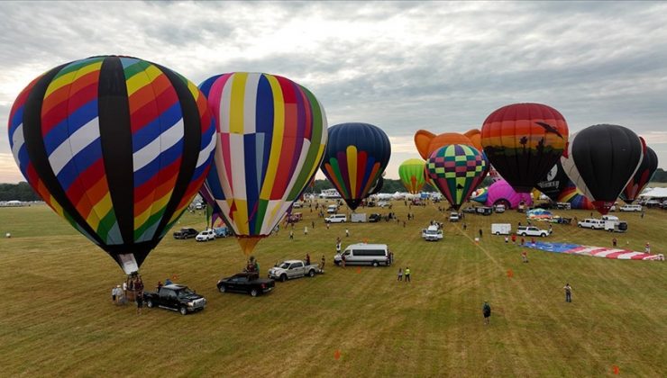 ABD’nin en büyük sıcak hava balonu festivali New Jersey’de başladı