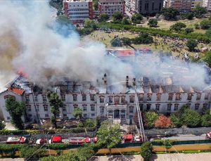 Balıklı Rum Hastanesi’nde korkutan yangın