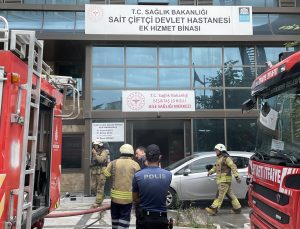 Beşiktaş Sait Çiftçi Devlet Hastanesi’nde yangın!