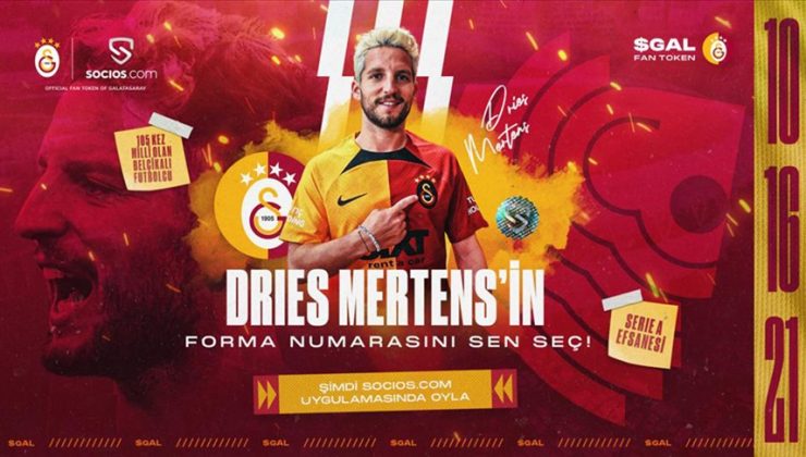 Galatasaray’da Mertens, 10 numaralı formayı giyecek