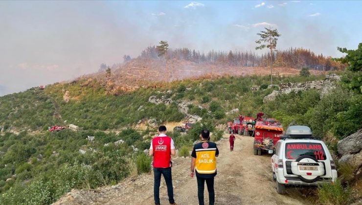 Burdur’da orman yangını çıktı