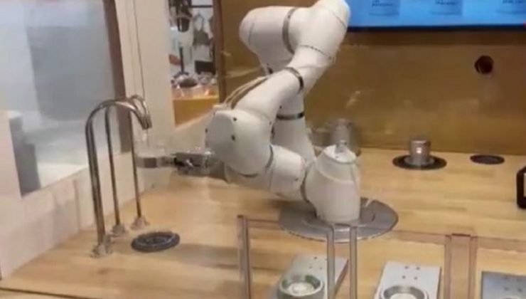 Güney Kore’de robot garsonlar iş başında