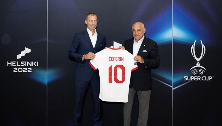 TFF Başkanı Büyükekşi, UEFA Başkanı Ceferin’le bir araya geldi
