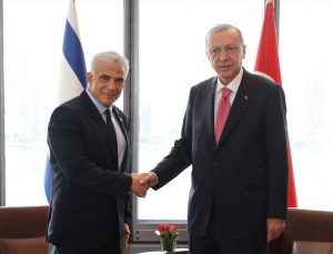 Erdoğan İsrail Başbakanı Lapid ile görüştü