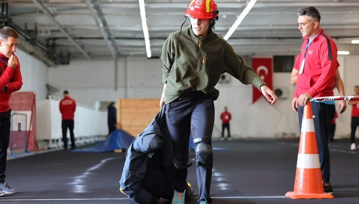 İtfaiyeci ve zabıta olabilmek için yarıştılar