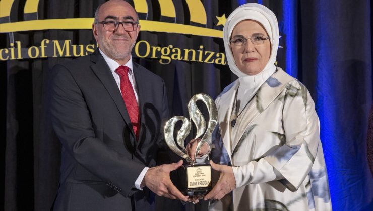 Emine Erdoğan’a ABD’de “Uluslararası Müslüman Kadınlar Başarı ve Topluma Katkı Ödülü”