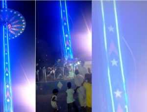 Lunaparkta korku dolu anlar: Joyride yere çakıldı!