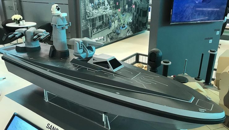 Silahlı insansız deniz aracı Sancar vitrine çıktı