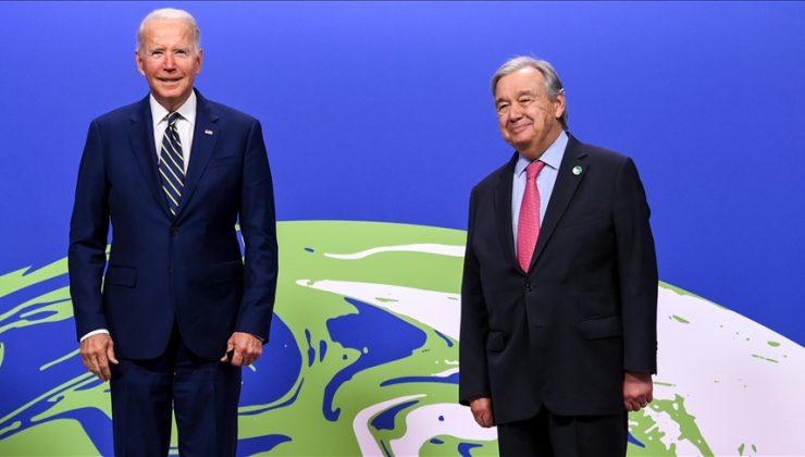 Biden, BM Genel Sekreteri Guterres ile bir araya geldi