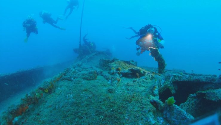 İngiliz dalış ekibi, Gelibolu Tarihi Sualtı Parkı’ndaki batıkları görüntüledi
