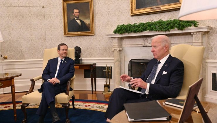 Biden ve İsrail Cumhurbaşkanı Herzog, Beyaz Saray’da bir araya geldi