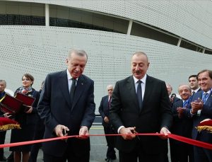 Cumhurbaşkanı Erdoğan ve Aliyev, Zengilan Havalimanı’nın açılışını yaptı