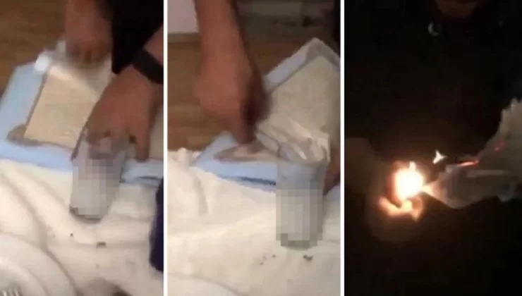 İçki masasında Kur’an-ı Kerim’i yırtıp yaktılar, o anları sosyal medyadan paylaştılar