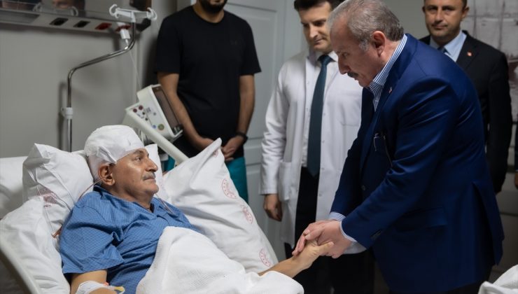 TBMM Başkanı Şentop, Binali Yıldırım’ı hastanede ziyaret etti